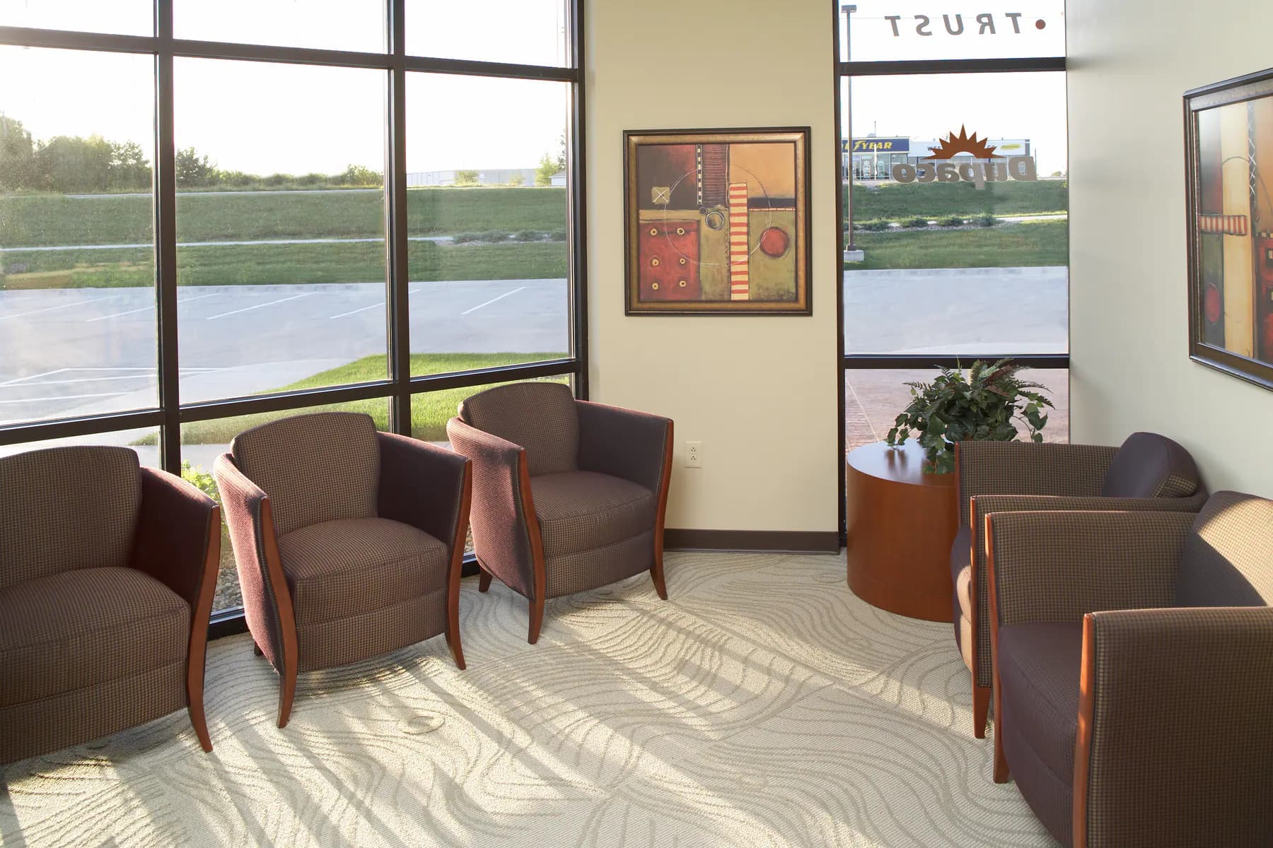 Finished Primus commercial lobby and reception area