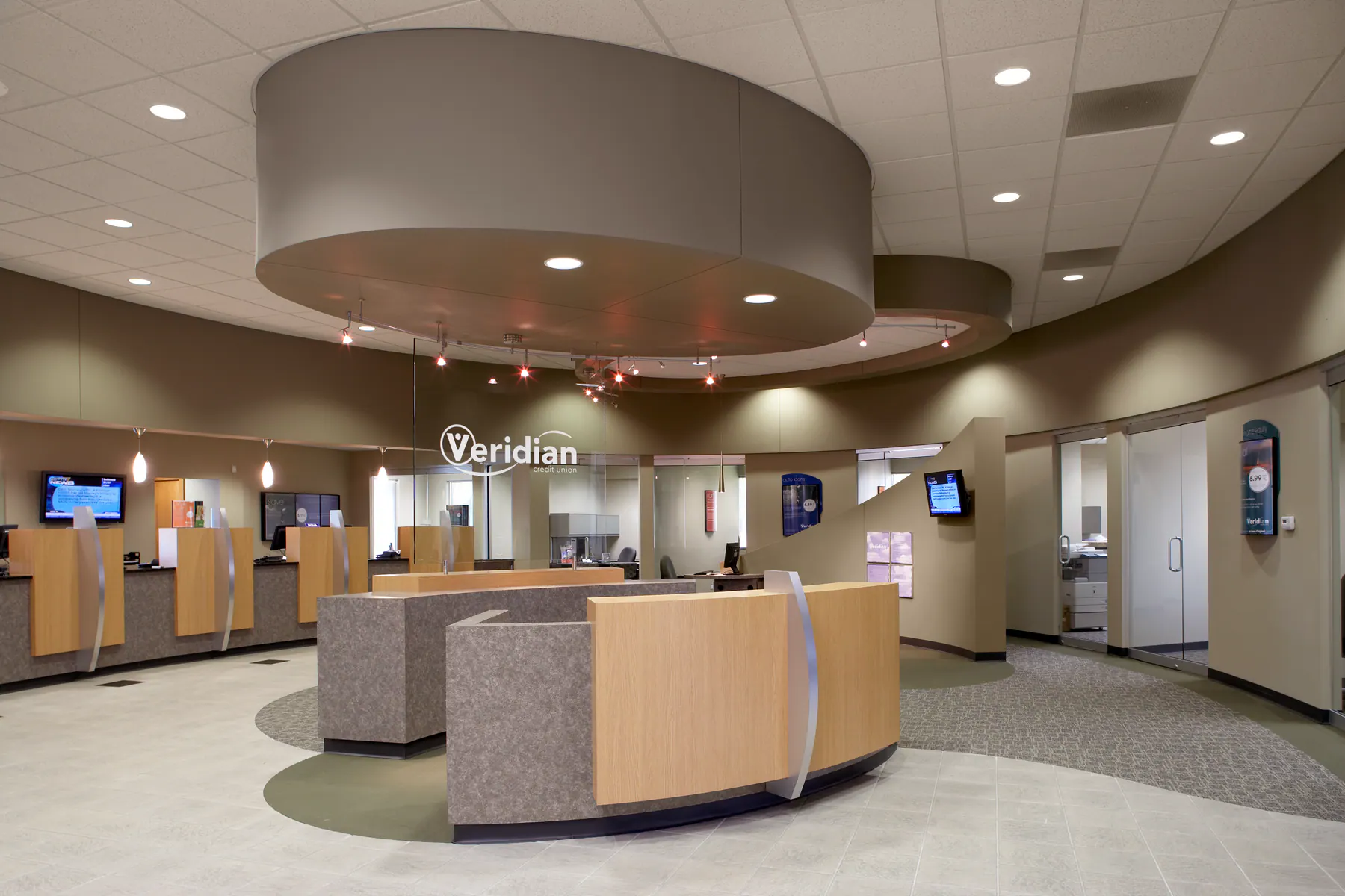 Finished Primus commercial lobby and reception area