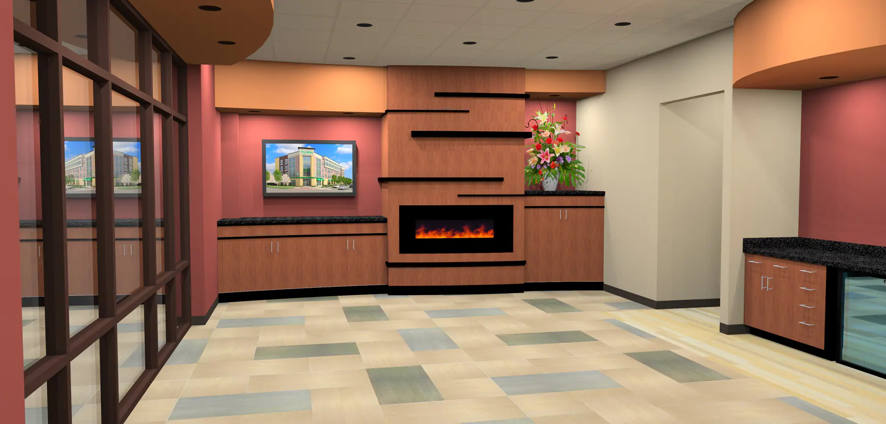 Finished Primus commercial amenity space