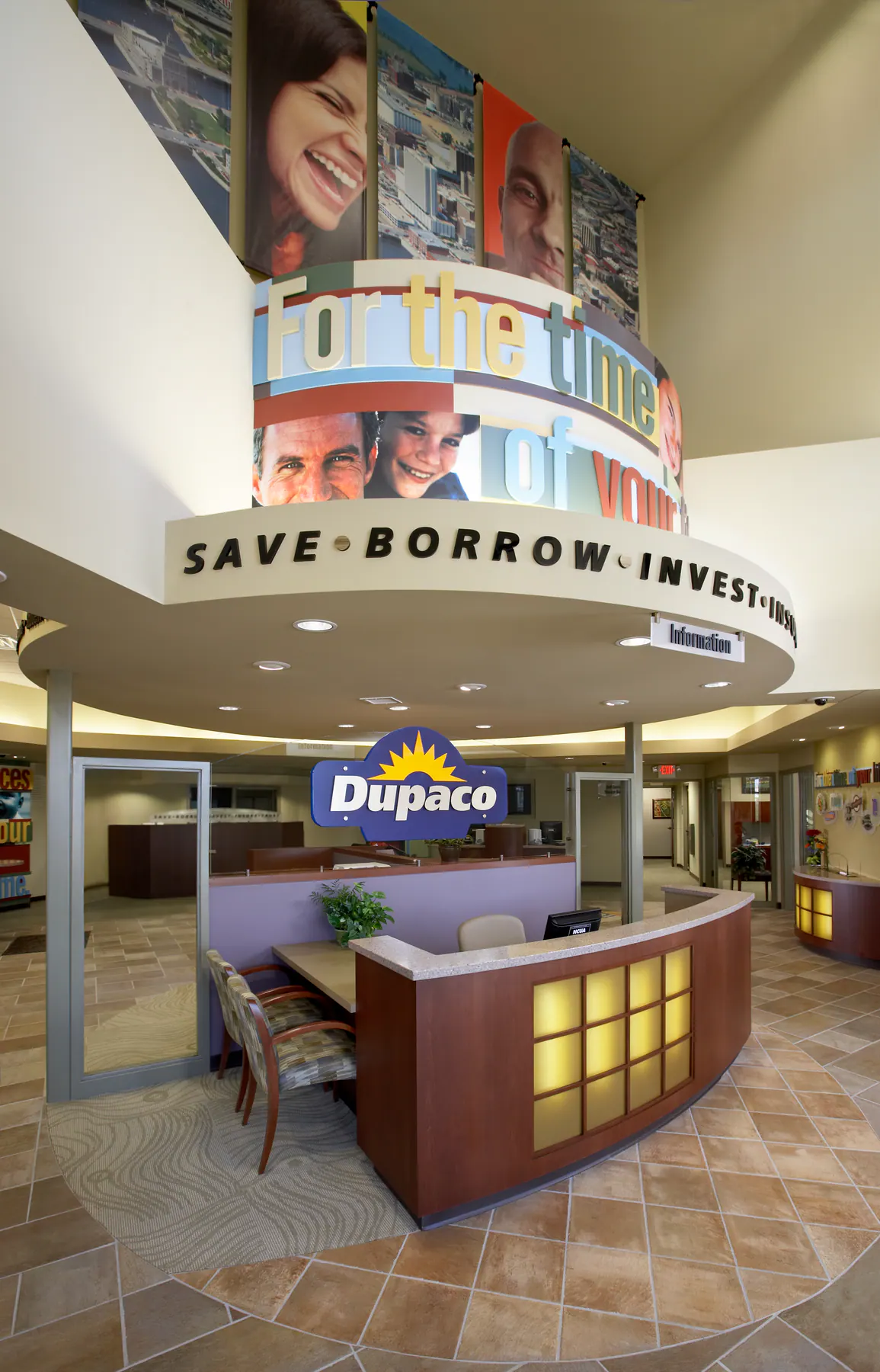 Finished Primus commercial lobby and reception area
